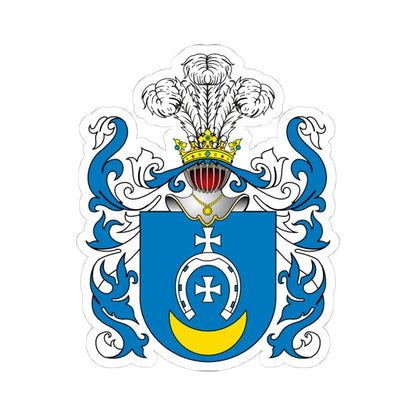 POL COA Bożawola (Poland) (Coat of Arms) STICKER Vinyl Kiss-Cut Decal 4 Inch White - The Sticker Space