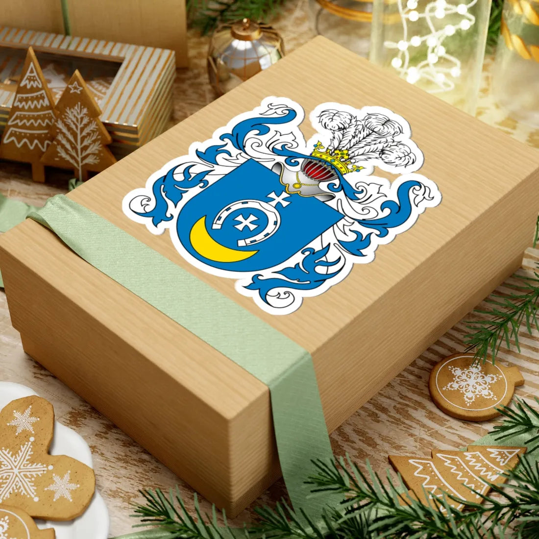 POL COA Bożawola (Poland) (Coat of Arms) STICKER Vinyl Kiss-Cut Decal - The Sticker Space