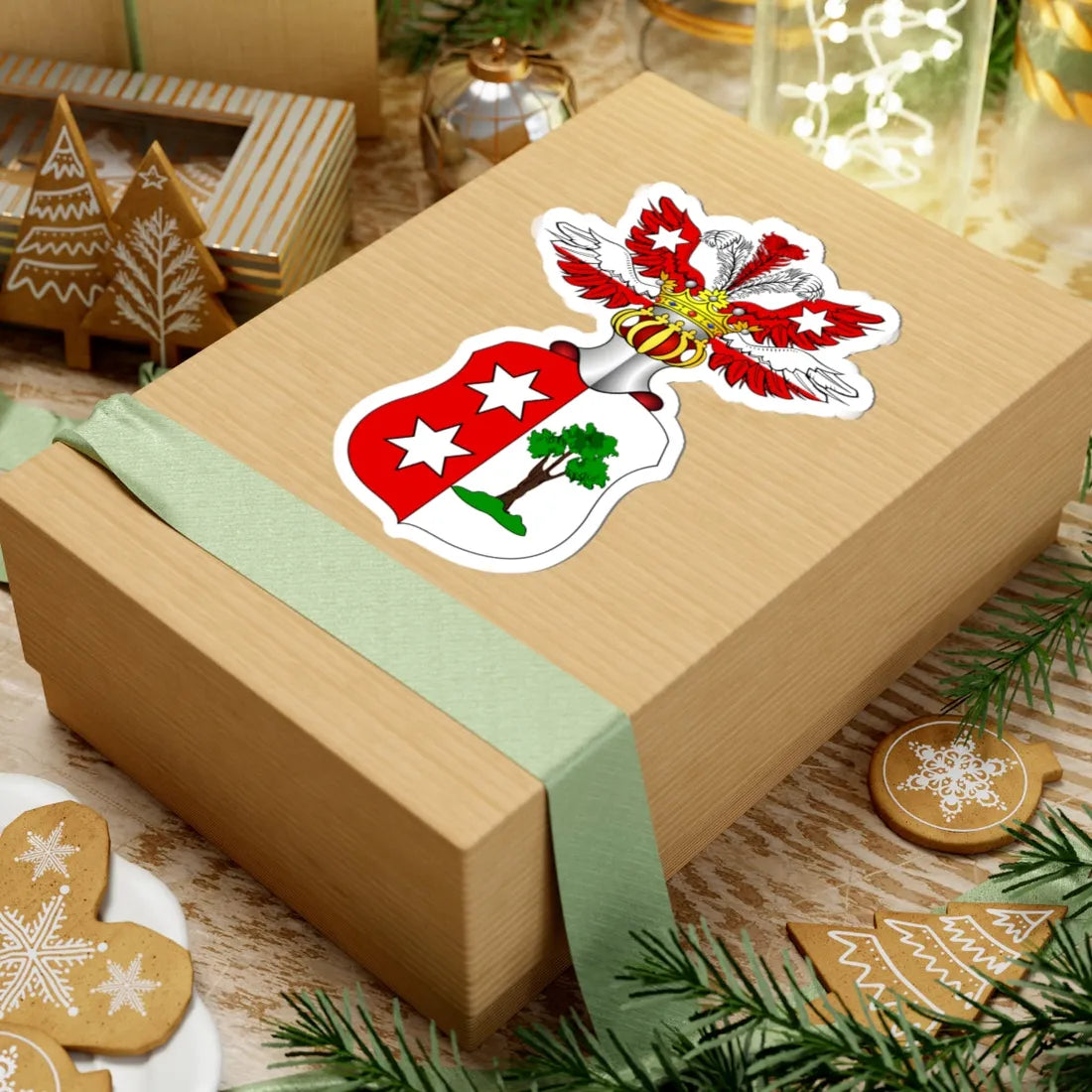 POL COA Boberfeld (Poland) (Coat of Arms) STICKER Vinyl Kiss-Cut Decal - The Sticker Space