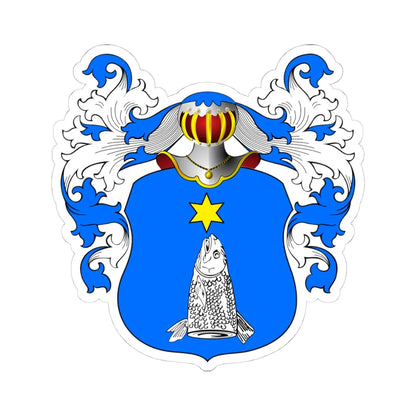 POL COA Bochen II (Poland) (Coat of Arms) STICKER Vinyl Kiss-Cut Decal 4 Inch White - The Sticker Space