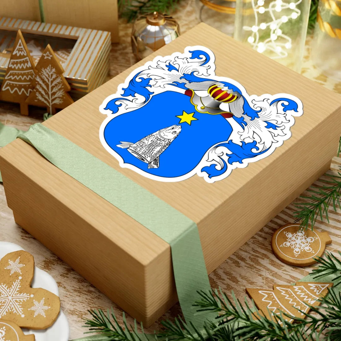 POL COA Bochen II (Poland) (Coat of Arms) STICKER Vinyl Kiss-Cut Decal - The Sticker Space