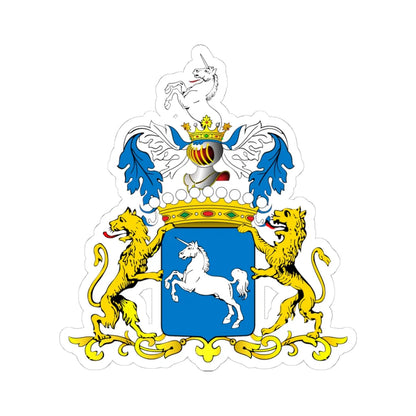 POL COA Bończa-Badeni (Poland) (Coat of Arms) STICKER Vinyl Kiss-Cut Decal 4 Inch White - The Sticker Space