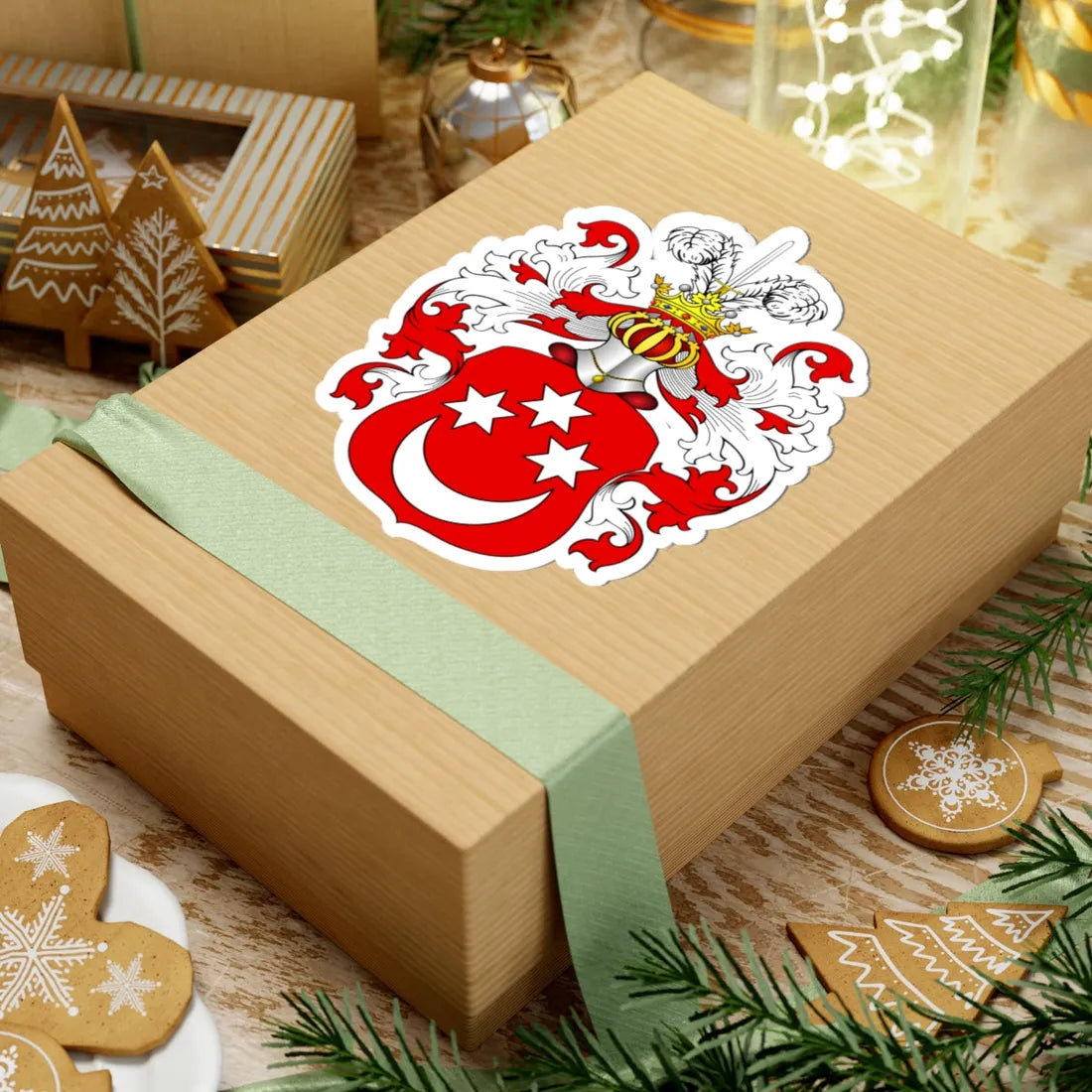 POL COA Bożena (Poland) (Coat of Arms) STICKER Vinyl Kiss-Cut Decal - The Sticker Space