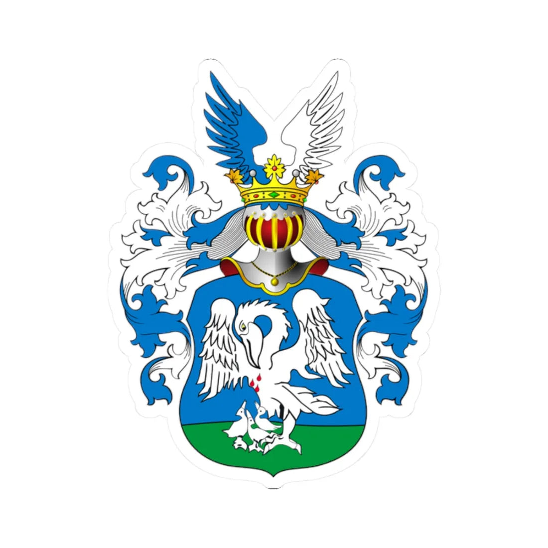 POL COA Boetticher (Poland) (Coat of Arms) STICKER Vinyl Kiss-Cut Decal 2 Inch White - The Sticker Space