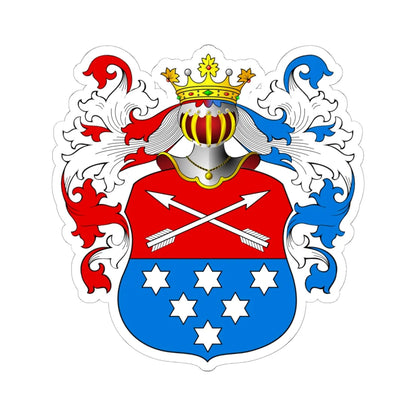 POL COA Bogaty (Poland) (Coat of Arms) STICKER Vinyl Kiss-Cut Decal 6 Inch White - The Sticker Space