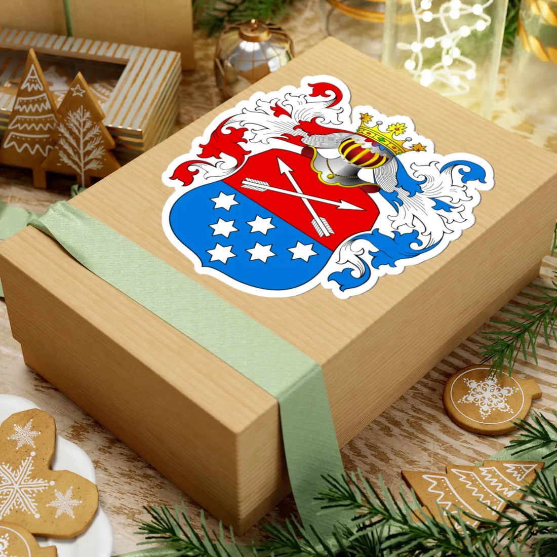 POL COA Bogaty (Poland) (Coat of Arms) STICKER Vinyl Kiss-Cut Decal - The Sticker Space