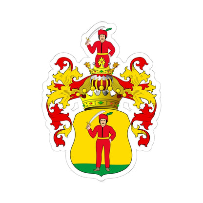 POL COA Bogdan (Poland) (Coat of Arms) STICKER Vinyl Kiss-Cut Decal 6 Inch White - The Sticker Space