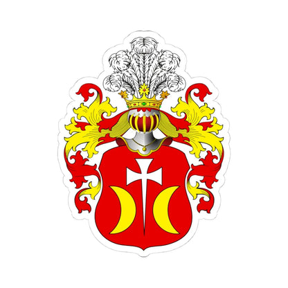 POL COA Bogorajski alt (Poland) (Coat of Arms) STICKER Vinyl Kiss-Cut Decal 4 Inch White - The Sticker Space