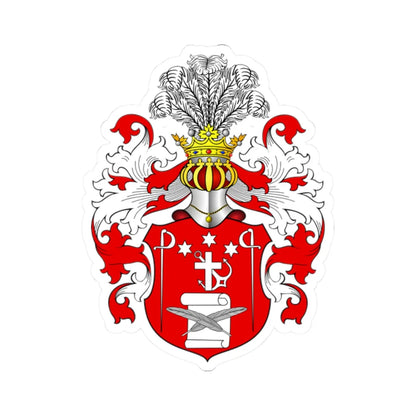 POL COA Boguchwał (Poland) (Coat of Arms) STICKER Vinyl Kiss-Cut Decal 2 Inch White - The Sticker Space