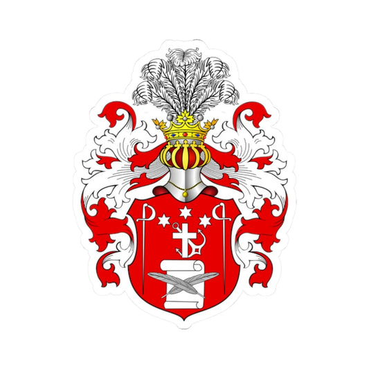 POL COA Boguchwał (Poland) (Coat of Arms) STICKER Vinyl Kiss-Cut Decal 2 Inch White - The Sticker Space