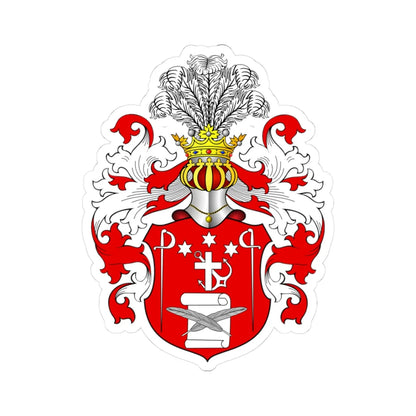 POL COA Boguchwał (Poland) (Coat of Arms) STICKER Vinyl Kiss-Cut Decal 3 Inch White - The Sticker Space