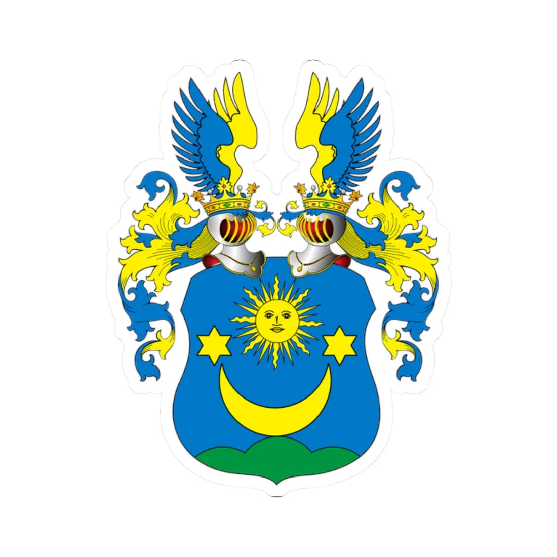 POL COA Bolesławski (Poland) (Coat of Arms) STICKER Vinyl Kiss-Cut Decal 2 Inch White - The Sticker Space