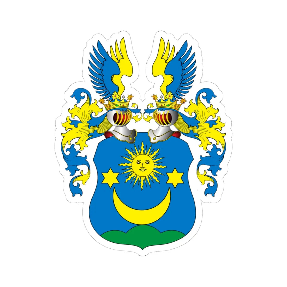 POL COA Bolesławski (Poland) (Coat of Arms) STICKER Vinyl Kiss-Cut Decal 4 Inch White - The Sticker Space