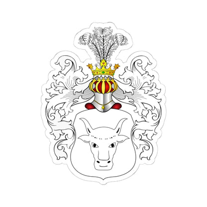 POL COA Bolszewski (Poland) (Coat of Arms) STICKER Vinyl Kiss-Cut Decal 6 Inch White - The Sticker Space