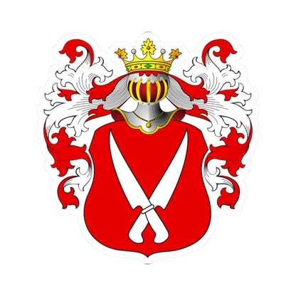 POL COA Borissowe (Poland) (Coat of Arms) STICKER Vinyl Kiss-Cut Decal 2 Inch White - The Sticker Space