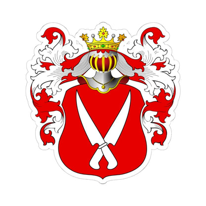 POL COA Borissowe (Poland) (Coat of Arms) STICKER Vinyl Kiss-Cut Decal 6 Inch White - The Sticker Space