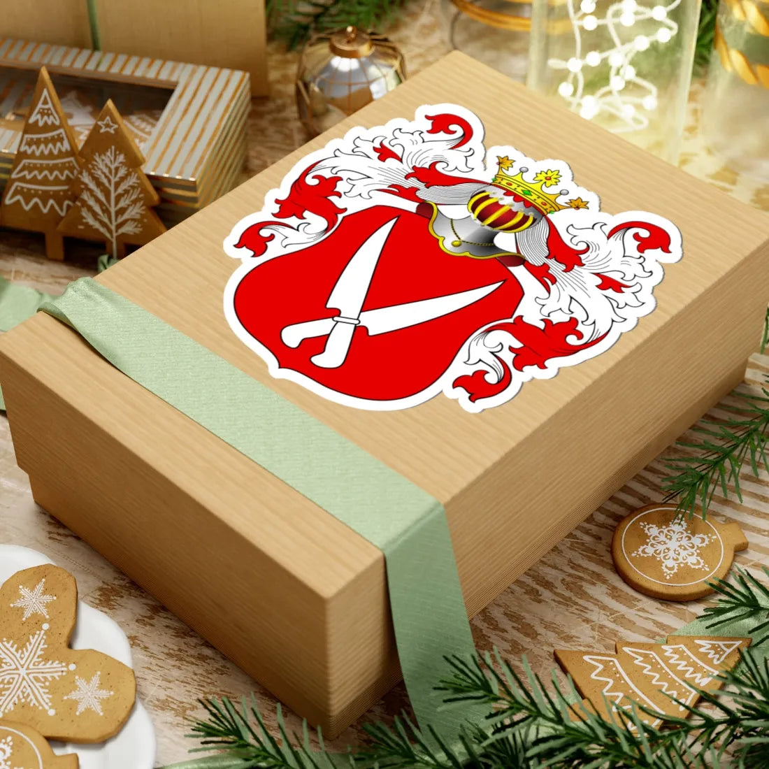 POL COA Borissowe (Poland) (Coat of Arms) STICKER Vinyl Kiss-Cut Decal - The Sticker Space