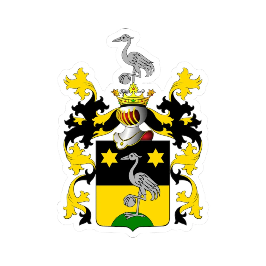 POL COA Borkowski 1870 (Poland) (Coat of Arms) STICKER Vinyl Kiss-Cut Decal 2 Inch White - The Sticker Space