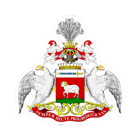 POL COA Borkowski hrabia (Poland) (Coat of Arms) STICKER Vinyl Kiss-Cut Decal 2 Inch White - The Sticker Space