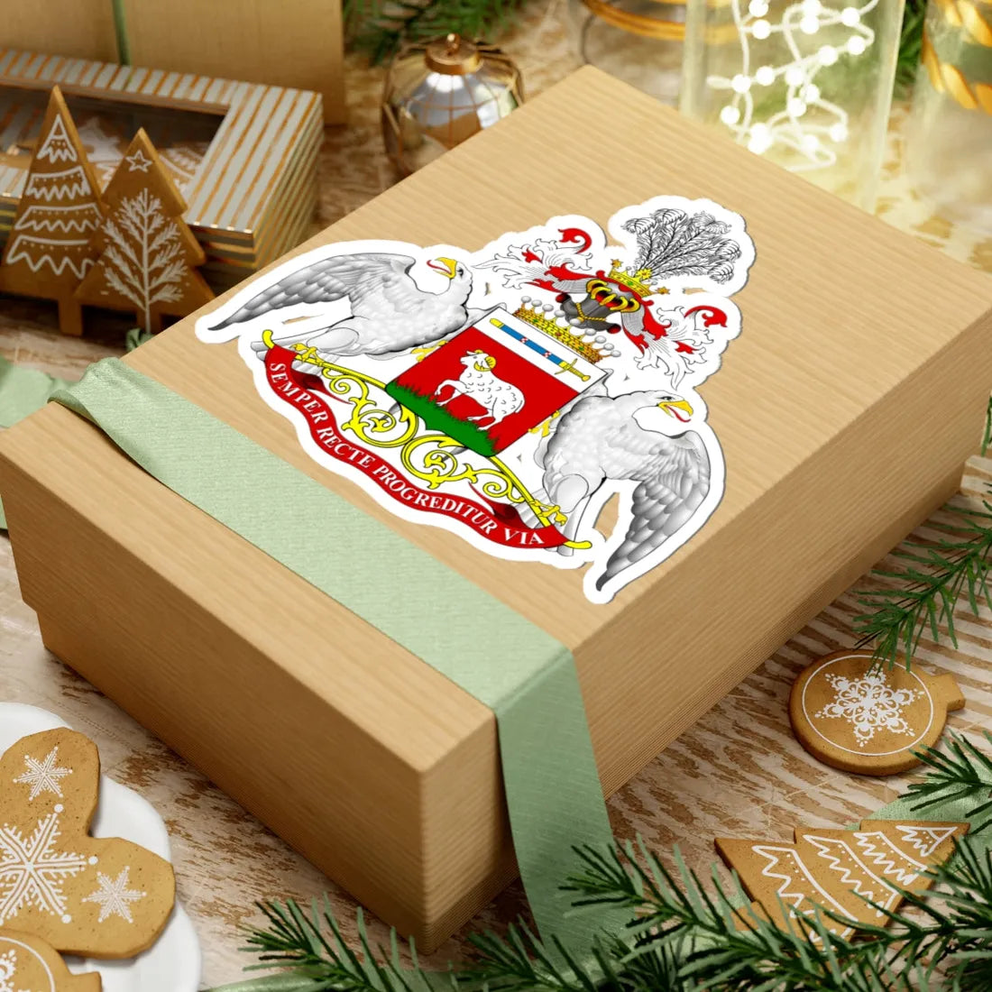 POL COA Borkowski hrabia (Poland) (Coat of Arms) STICKER Vinyl Kiss-Cut Decal - The Sticker Space