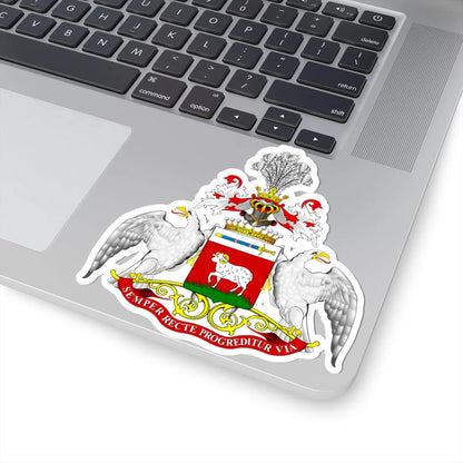 POL COA Borkowski hrabia (Poland) (Coat of Arms) STICKER Vinyl Kiss-Cut Decal - The Sticker Space