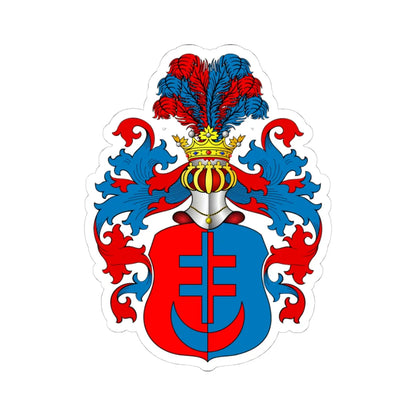 POL COA Borkowski (Poland) (Coat of Arms) STICKER Vinyl Kiss-Cut Decal 4 Inch White - The Sticker Space