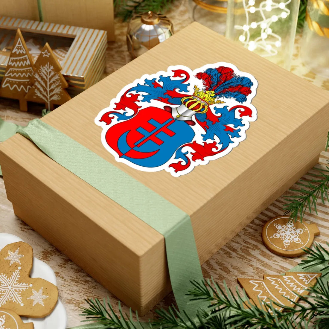 POL COA Borkowski (Poland) (Coat of Arms) STICKER Vinyl Kiss-Cut Decal - The Sticker Space