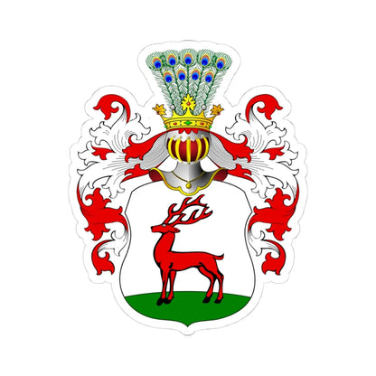 POL COA Borna IV (Poland) (Coat of Arms) STICKER Vinyl Kiss-Cut Decal 4 Inch White - The Sticker Space