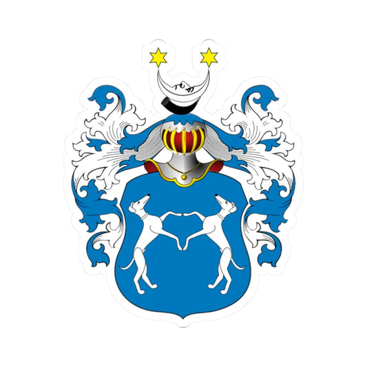 POL COA Borski II a (Poland) (Coat of Arms) STICKER Vinyl Kiss-Cut Decal 2 Inch White - The Sticker Space