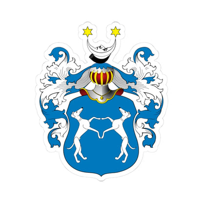 POL COA Borski II a (Poland) (Coat of Arms) STICKER Vinyl Kiss-Cut Decal 3 Inch White - The Sticker Space