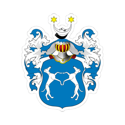 POL COA Borski II a (Poland) (Coat of Arms) STICKER Vinyl Kiss-Cut Decal 4 Inch White - The Sticker Space