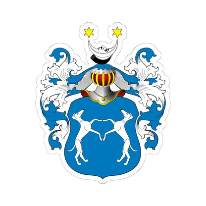 POL COA Borski II a (Poland) (Coat of Arms) STICKER Vinyl Kiss-Cut Decal 6 Inch White - The Sticker Space