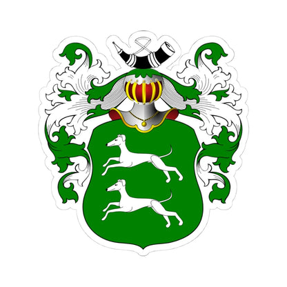 POL COA Borski II (Poland) (Coat of Arms) STICKER Vinyl Kiss-Cut Decal 4 Inch White - The Sticker Space