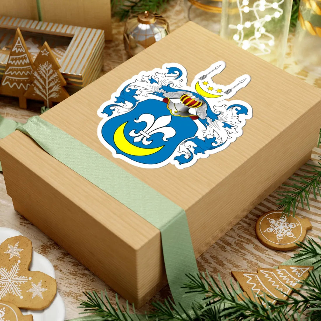 POL COA Borski III a (Poland) (Coat of Arms) STICKER Vinyl Kiss-Cut Decal - The Sticker Space