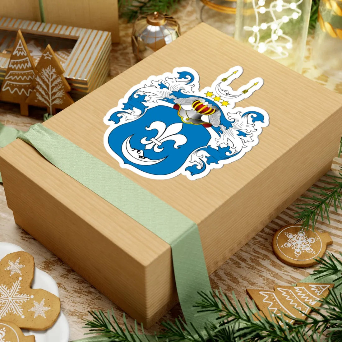 POL COA Borski III (Poland) (Coat of Arms) STICKER Vinyl Kiss-Cut Decal - The Sticker Space