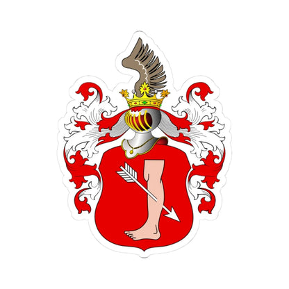 POL COA Borski (Poland) (Coat of Arms) STICKER Vinyl Kiss-Cut Decal 3 Inch White - The Sticker Space