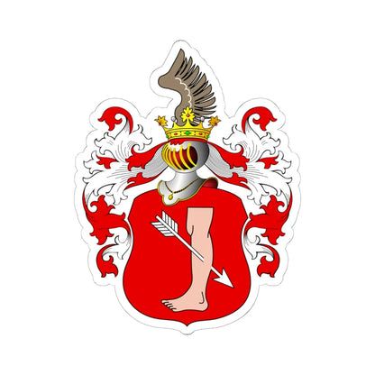 POL COA Borski (Poland) (Coat of Arms) STICKER Vinyl Kiss-Cut Decal 6 Inch White - The Sticker Space