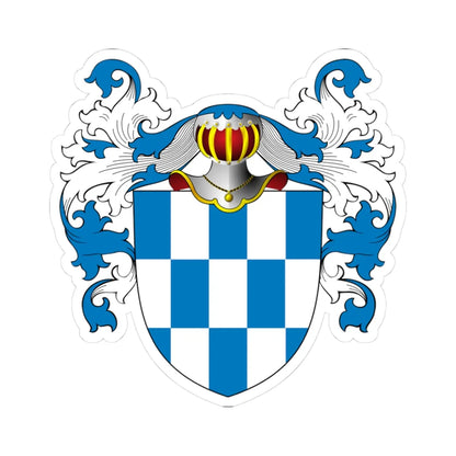 POL COA Borsnicz (Poland) (Coat of Arms) STICKER Vinyl Kiss-Cut Decal 3 Inch White - The Sticker Space