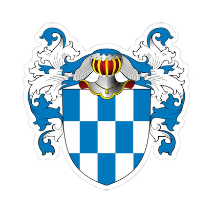 POL COA Borsnicz (Poland) (Coat of Arms) STICKER Vinyl Kiss-Cut Decal 4 Inch White - The Sticker Space