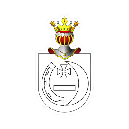 POL COA Bortkowicz (Poland) (Coat of Arms) STICKER Vinyl Kiss-Cut Decal 2 Inch White - The Sticker Space