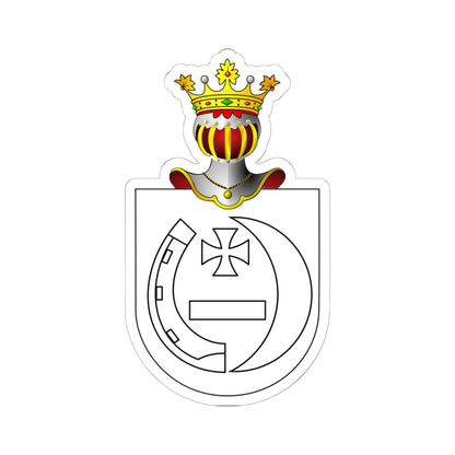 POL COA Bortkowicz (Poland) (Coat of Arms) STICKER Vinyl Kiss-Cut Decal 6 Inch White - The Sticker Space