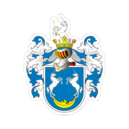 POL COA Borzestowski a (Poland) (Coat of Arms) STICKER Vinyl Kiss-Cut Decal 6 Inch White - The Sticker Space