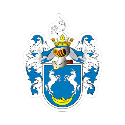 POL COA Borzestowski (Poland) (Coat of Arms) STICKER Vinyl Kiss-Cut Decal 3 Inch White - The Sticker Space