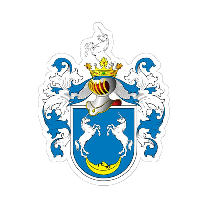 POL COA Borzestowski (Poland) (Coat of Arms) STICKER Vinyl Kiss-Cut Decal 6 Inch White - The Sticker Space