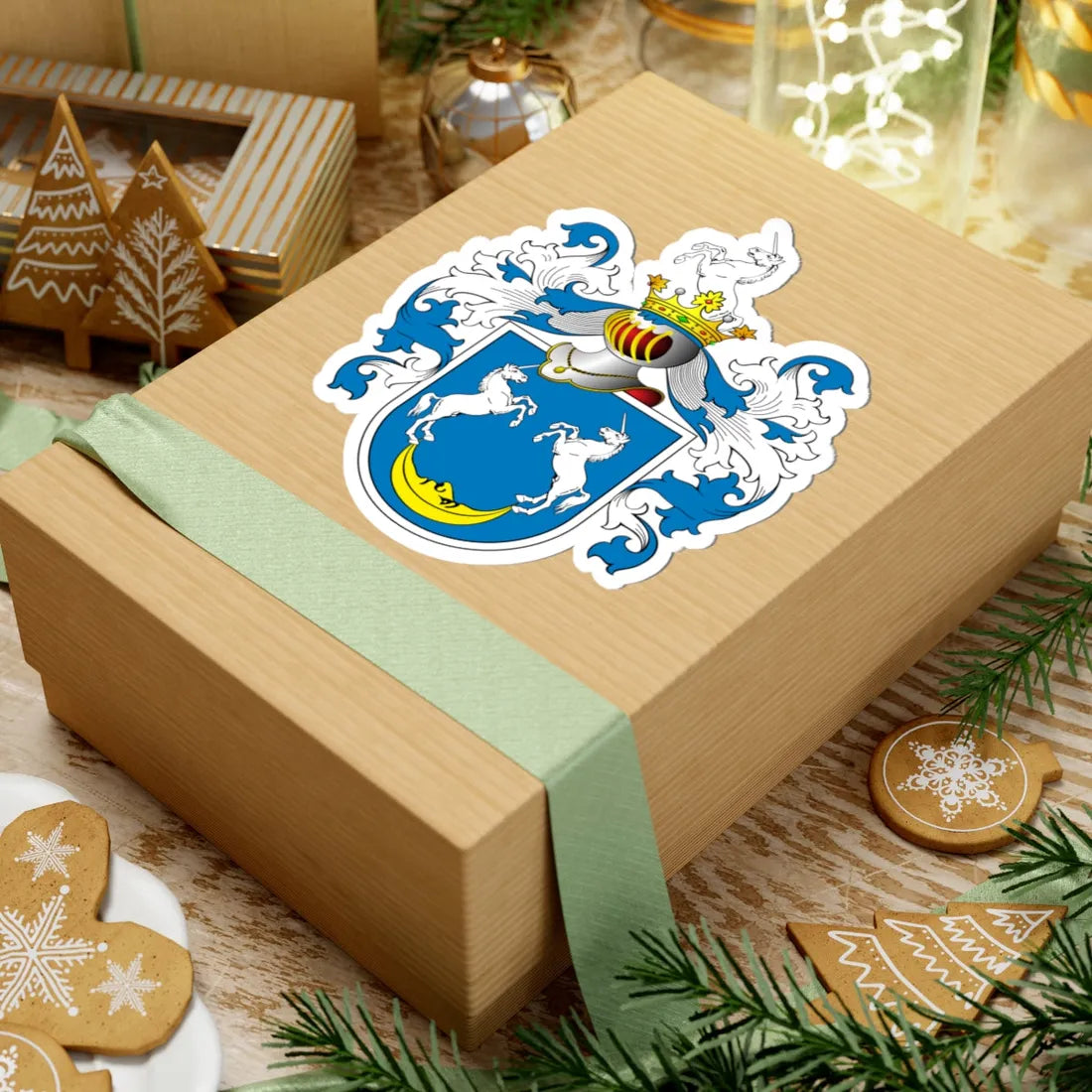 POL COA Borzestowski (Poland) (Coat of Arms) STICKER Vinyl Kiss-Cut Decal - The Sticker Space