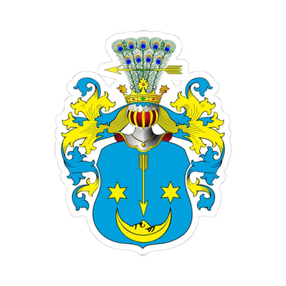 POL COA Borzyszkowski I b (Poland) (Coat of Arms) STICKER Vinyl Kiss-Cut Decal 4 Inch White - The Sticker Space