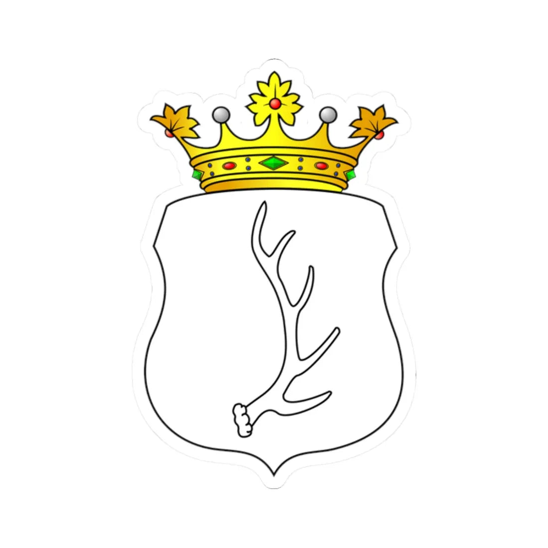 POL COA Borzyszkowski III (Poland) (Coat of Arms) STICKER Vinyl Kiss-Cut Decal 2 Inch White - The Sticker Space