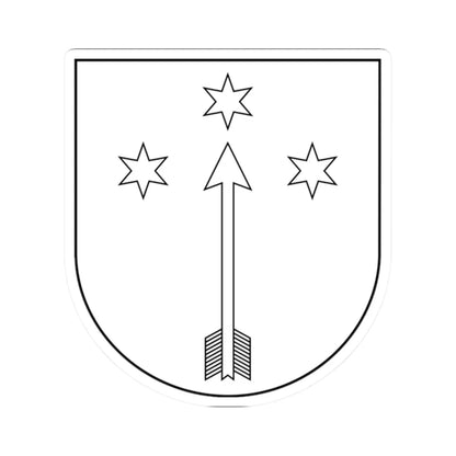 POL COA Borzyszkowski IV (Poland) (Coat of Arms) STICKER Vinyl Kiss-Cut Decal 2 Inch White - The Sticker Space