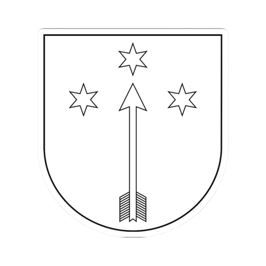 POL COA Borzyszkowski IV (Poland) (Coat of Arms) STICKER Vinyl Kiss-Cut Decal 2 Inch White - The Sticker Space