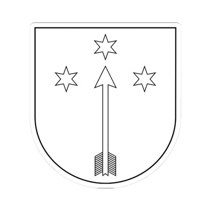 POL COA Borzyszkowski IV (Poland) (Coat of Arms) STICKER Vinyl Kiss-Cut Decal 3 Inch White - The Sticker Space